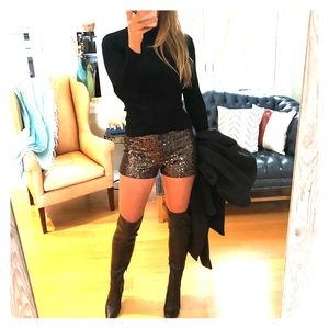 EXPRESS Sequin shorts for NYE  <3